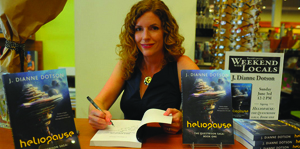Book signing by an author